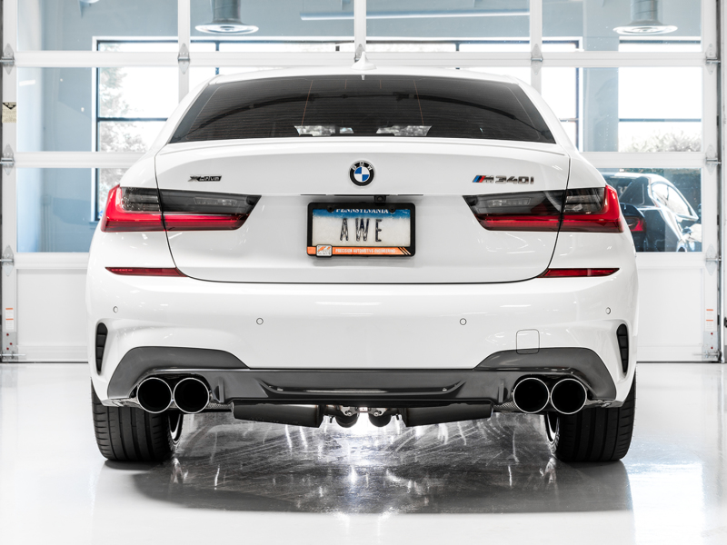 BMW M4 Performance Exhaust - AWE Tuning - Cat-Back Track Edition - Chrome Silver - `19-`27